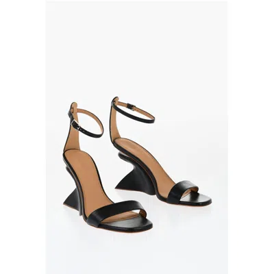 Off-white Off- Leather Jug Sandals Wedge 9 Women's Cm