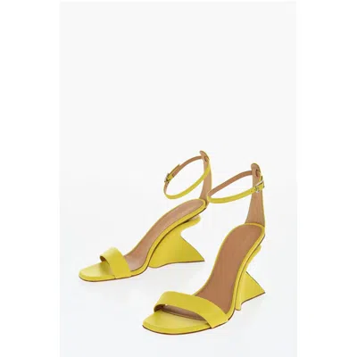 Off-white Off- Leather Jug Sandals Wedge 9 Women's Cm