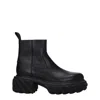 Off-white Leather Boot In Black