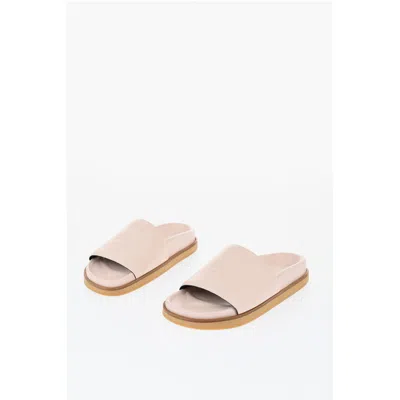 Off-white Off- Leather Off Stamp Women's Slides