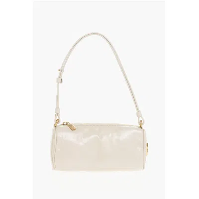 Off-white Off- Leather Torpedo Mini Bag With Golden Women's Logo