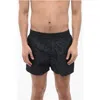 Off-white Swimming Trunks With All-over Logo