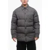 Off-white Ow Cot Stripe Overshirt In Gray