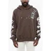 Off-white Oversized Crew-neck Sweatshirt With Print On The Back