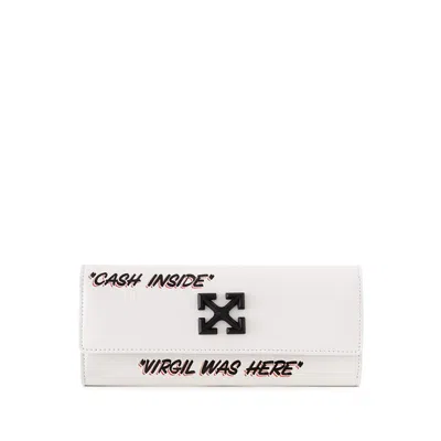 Off-white Off- Pristine Leather Wallet For Sophisticated Women's Elegance In White