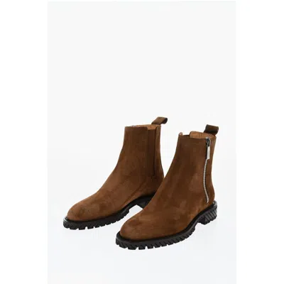 Off-white Off- Suede Combat Men's Booties