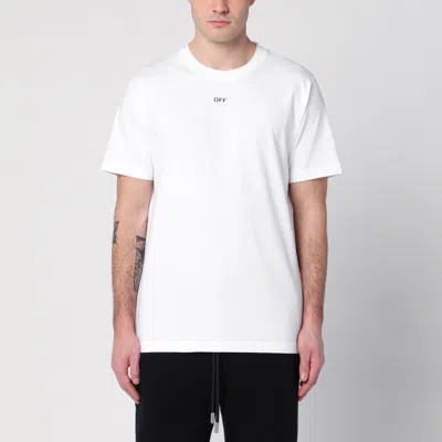Off-white Off- T-shirt With Off Logo