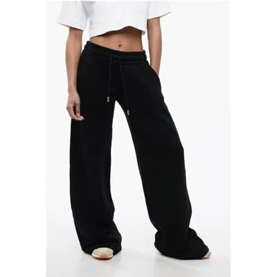Off-white Wide Leg Sweat Pants In Black