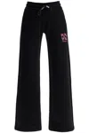Off-white Arrows-embroidered Straight Trousers In Black
