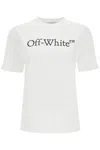 Off-white Big Logo Bookish Crop Tee In White