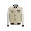 Off-white Logo-patch Bomber Jacket In Brown