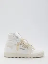 Off-white White Leather Out Of Office High Top Sneakers In White