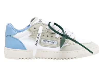 Pre-owned Off-white Off 5.0 Off Court (women's) Sneakers In White/blue