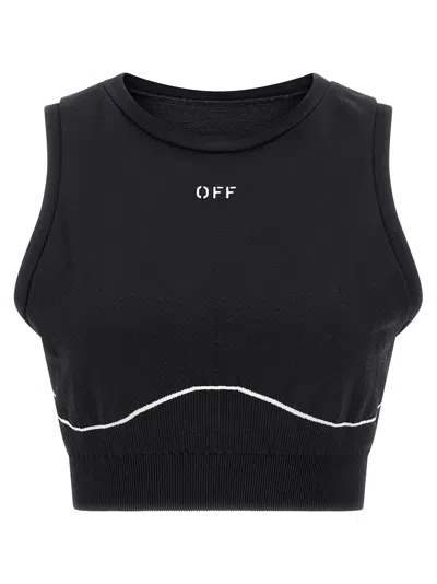 Off-white Black Off Active Line Top
