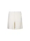 Off-white Off Ao Terry Bowling Shorts In Neutrals