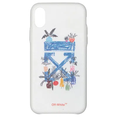 Pre-owned Off-white Off Arrow Iphone Xs Max Case In White/blue