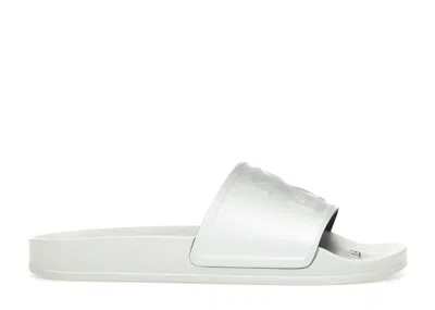 Pre-owned Off-white Off Arrow Print Pool Slides (women's) Sneakers In White