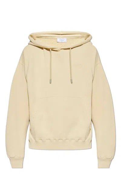 Off-white Long-sleeved Sweater In Beige