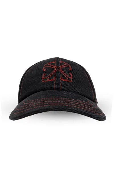 Off-white Arrow Den Baseball Cap In Black