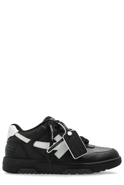 Off-white 30mm Out Of Office Leather Sneakers In Black