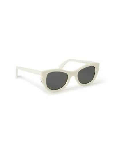 Pre-owned Off-white Off Boulder Sunglasses In White/dark Grey (oeri112s24pla0010107/fr)