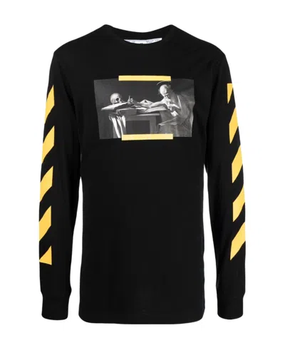 OFF-WHITE OFF-WHITE CARAVAGGIO PAINTING LONG-SLEEVE T-SHIRT