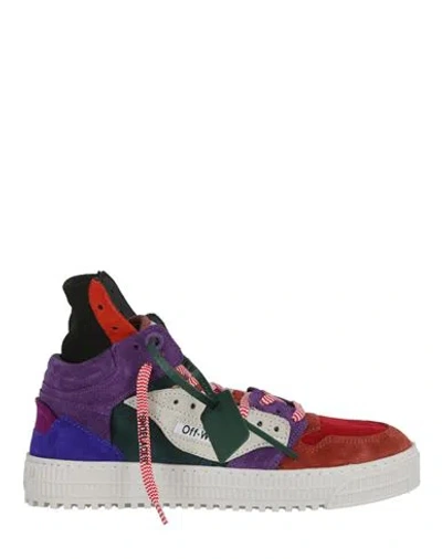 Off-white Off-court 3.0 Multicolor Leather Sneakers Man Sneakers Multicolored Size 12 Calfskin, Cott In Fantasy