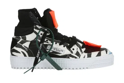 Pre-owned Off-white Off-court 3.0 High Top Sneaker Zebra (women's) In Zebra/black