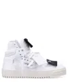 Off-white Lace-up High-top Casual Shoes In White