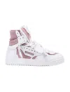 Off-white Court 3.0 High-top Leather Sneakers In Multi