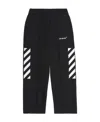 Off-white Off Helvetica Printed Joggers In Black