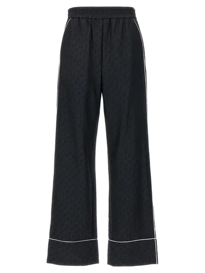 OFF-WHITE OFF JACQUARD PAJAMA PANTS