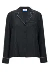 Off-white Off White Embroidered Silk Blend Pyjama Shirt