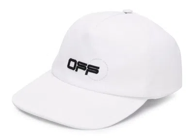 Pre-owned Off-white Off Ladies Off Logo Baseball Cap In White/black