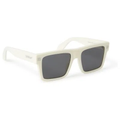 Pre-owned Off-white Off Lawton Sunglasses In White/dark Grey (oeri109s24pla0010107/fr)
