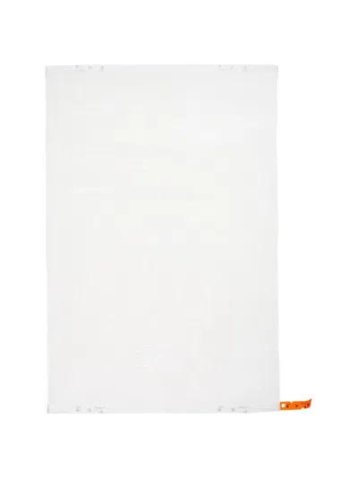 Pre-owned Off-white Off Man Swim Logo Shower Towel In White