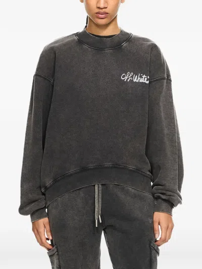 Off-white Off Marker Sweatshirt In Gray