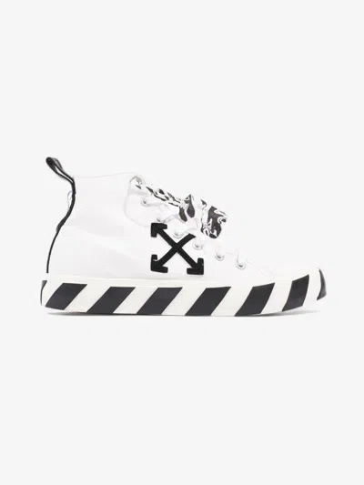 Off-white Off Mid Top Vulcanized Sneakers / Canvas In White
