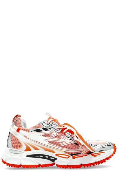 Off-white Mens Orange Be Right Back Mesh And Faux-leather Low-top Trainers Eur 40 / 7 Uk In Multi