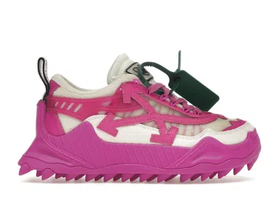Pre-owned Off-white Off Odsy1000 (women's) Sneakers In White/fuchsia