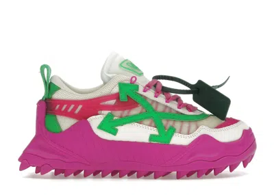 Pre-owned Off-white Off Odsy1000 (women's) Sneakers In White/fuchsia/green