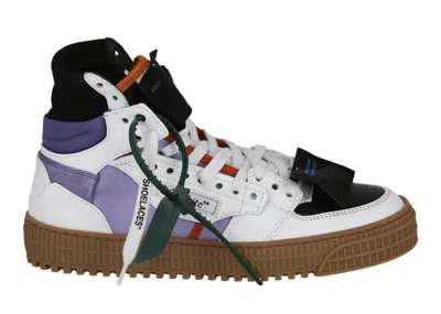 Pre-owned Off-white Off Off 3.0 Off Court Hightop Sneaker (women's) Sneakers In Lilac/white