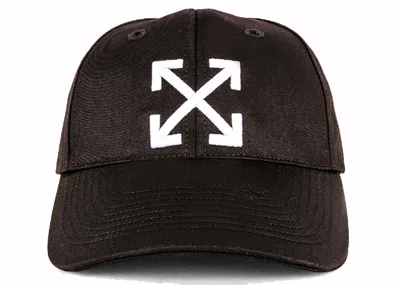 Pre-owned Off-white Off Off Arrow Baseball Capin Black/white