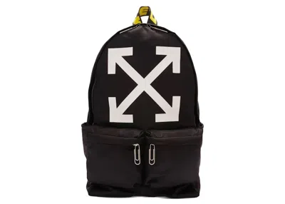 Pre-owned Off-white Off Off Arrow Nylon Backpackin Black/white
