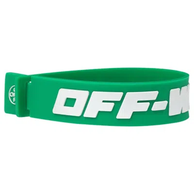 Pre-owned Off-white Off Off Industrial Braceletin Mint/white