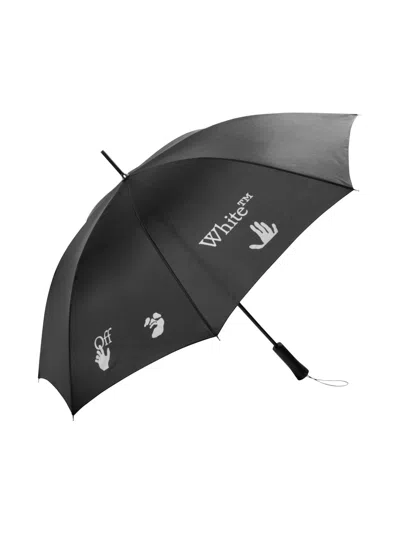 Pre-owned Off-white Off Off Long Umbrellain Black/white