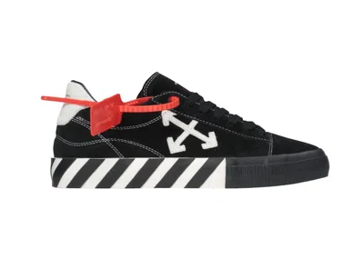 Pre-owned Off-white Off Off Low Vulc (women's) Sneakers In Black/white