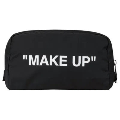 Pre-owned Off-white Off Off Make Up Pouchin Black/white