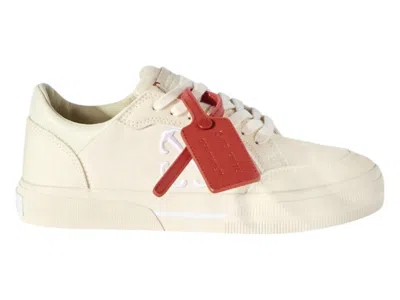 Pre-owned Off-white Off Off New Vulc Low (women's) Sneakers In Beige/white