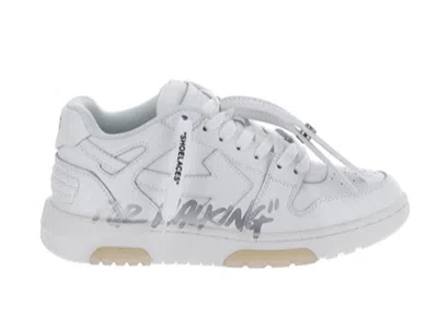 Pre-owned Off-white Off Off Out Of Office Ooo "for Walking" Low Tops Distressed (women's) Sneakers In White